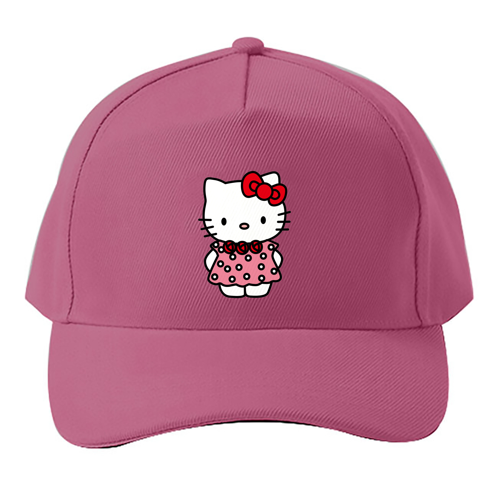 （画像用） Hello Kitty ハローキティ ベースボールキャップ 綿100％ 男女兼用 帽子 スポーツ